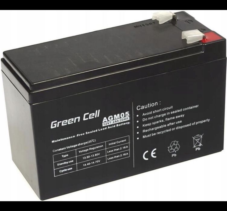 Green Cell Akumulator 12V/7.2Ah (AGM05)