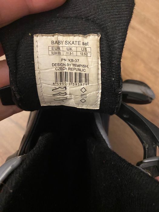 Rolki chłopience Tempish zestaw z kaskiem roz.30-33