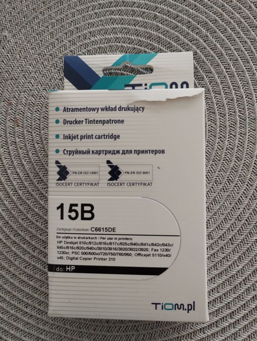 Tusz czarny Tiom 15 B do drukarki HP