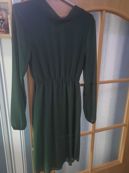Nowa sukienka rom S/M ciemny zieleń lato wiosna