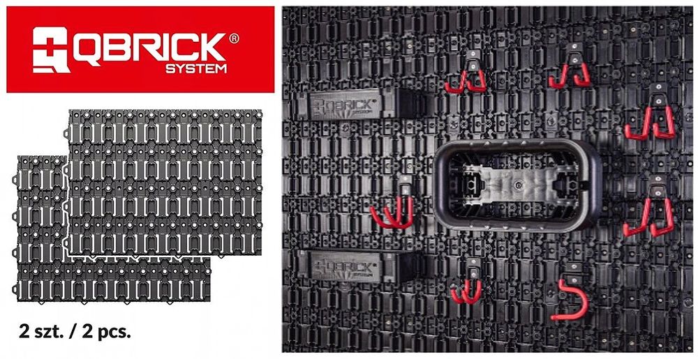 Qbrick Płyta, Haki, Nawijak Na Kabel, Konektory Męskie, Uchwyt Na Narz