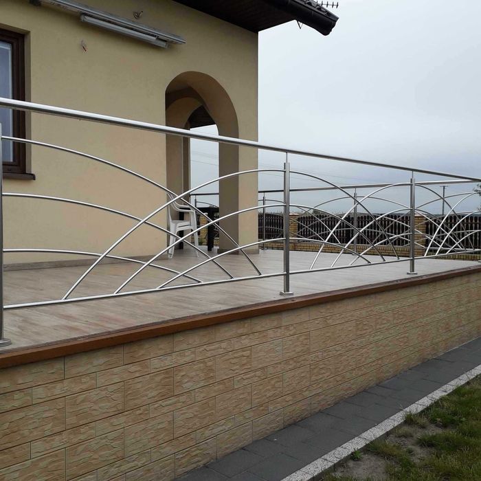 Balustrada ze Stali nierdzewnej ,gotowa, zdemontowana z tarasu
