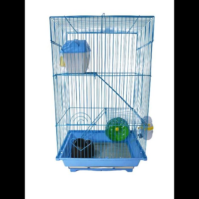 Высокая просторная клетка для хомяка. Яркие цвета. Эконом! AV3B