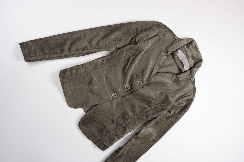 Пиджак SCHUMACHER L/XL женский хаки велюровый бархат max mara