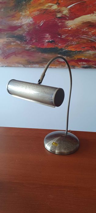 Candeeiro de secretária metal dourado