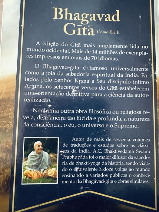 Livro - Bhagavad Gítá - Como Ele é