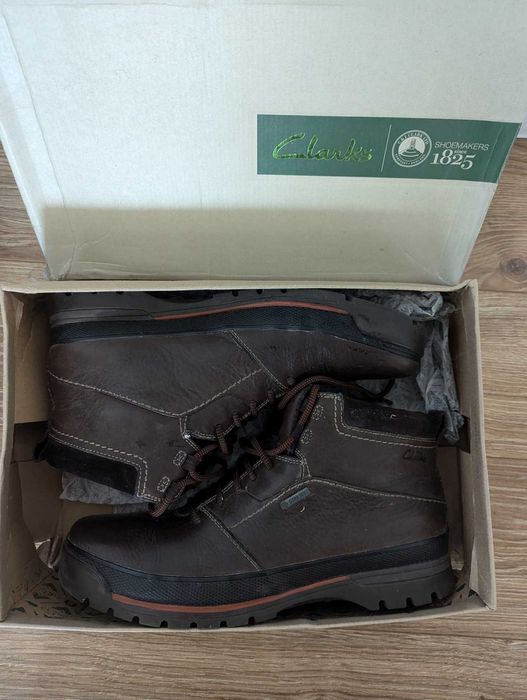 Clarks Narly Trail GTX Boot Gore-Tex, skórzane r. 46 - prawie nowe