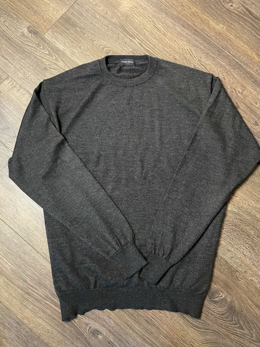 Gianni Bugli кашемировый с шелком/шерстью мужской пуловер.  Италия