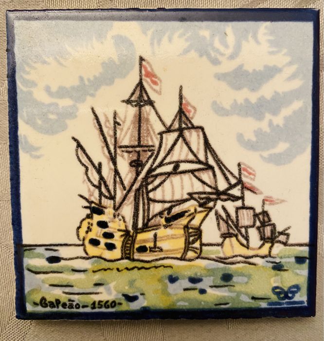 8 Azulelos Tema Caravelas e Descobrimentos