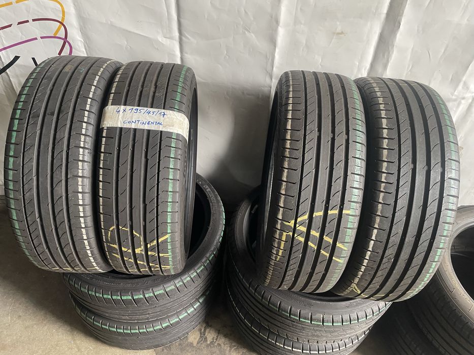 Pneus 195/45/17 Continental  todos Iguais Impecaveis