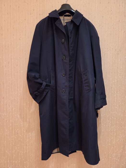 Чоловічий синій плащ тренч Corneliani Brioni Claude Michel XL