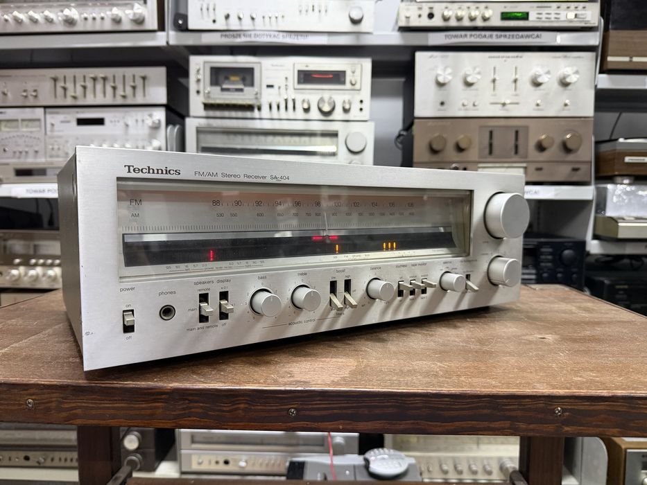 ‼️ Technics SA-404 – Amplituner Stereo Hi-Fi z Wejściem Phono i Analogowym Tunerem FM/AM | Audio Room