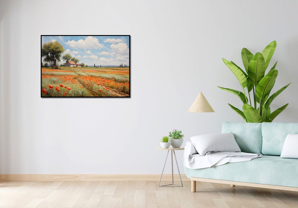 Plakat 100x70cm Szeptające Makowe Pola