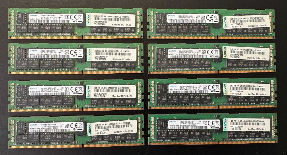 Серверна памʼять ОЗУ RAM DDR4 Samsung 32GB 2Rx4 PC4-2666V-RB2-12-MA0