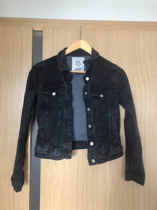 Czarna bluza jeansowa