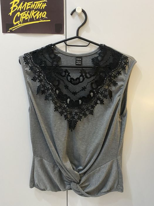 футболка з мереживом вінтаж