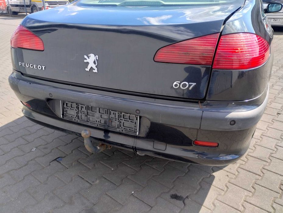 klapa tył tylna Peugeot 607 Sedan, czarna, części