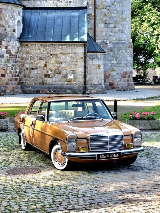 Auto do ślubu - Złoty Mercedes W115