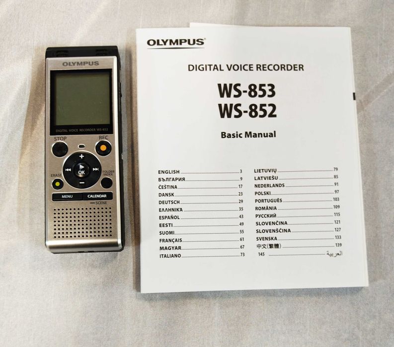 Dyktafon Olympus WS-852 Srebrny 4GB