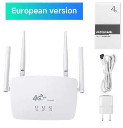 Router 4G LTE 300Mbps Cartão SIM