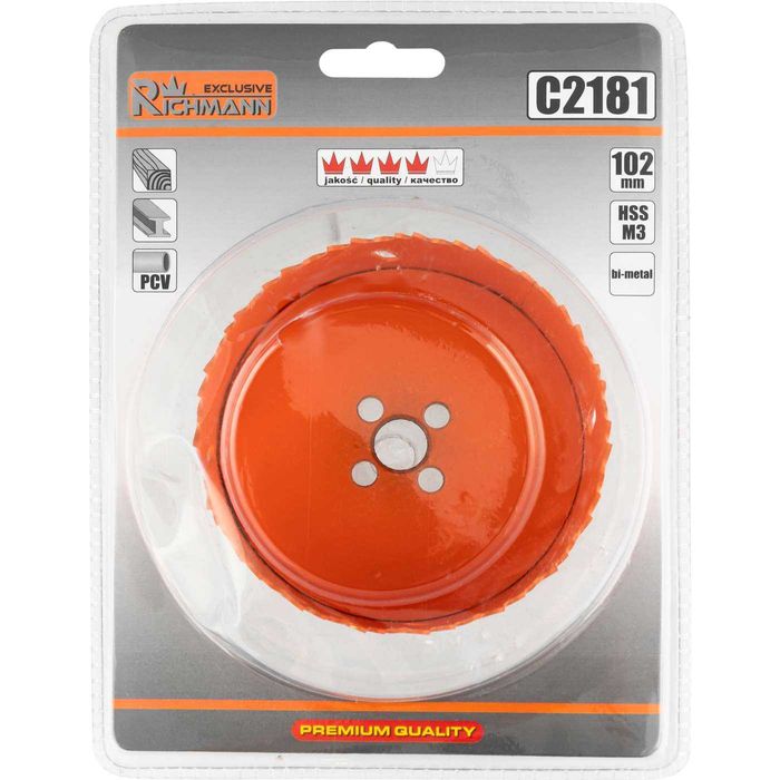 otwornica bimetal 102MM + UCHWYT 32-152MM