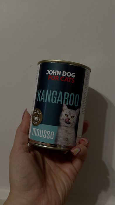 Karma mokra monoproteinowa John Dog kangur i przepiórka