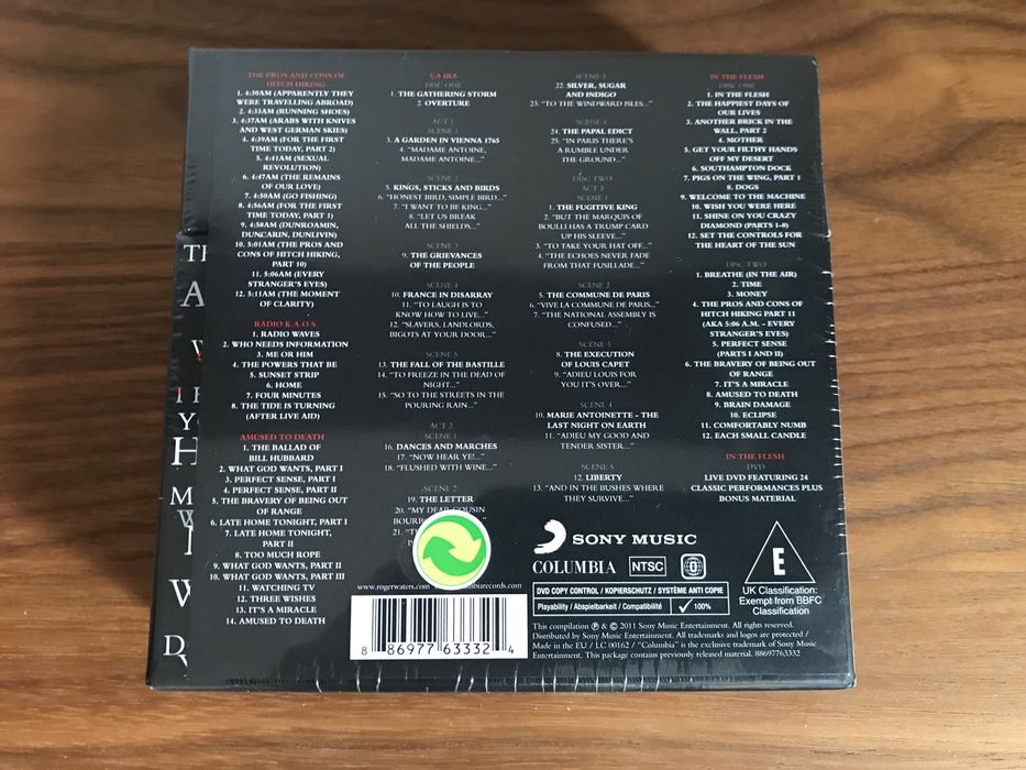 Roger Waters Solo Album Collection 7CD + 1DVD box set