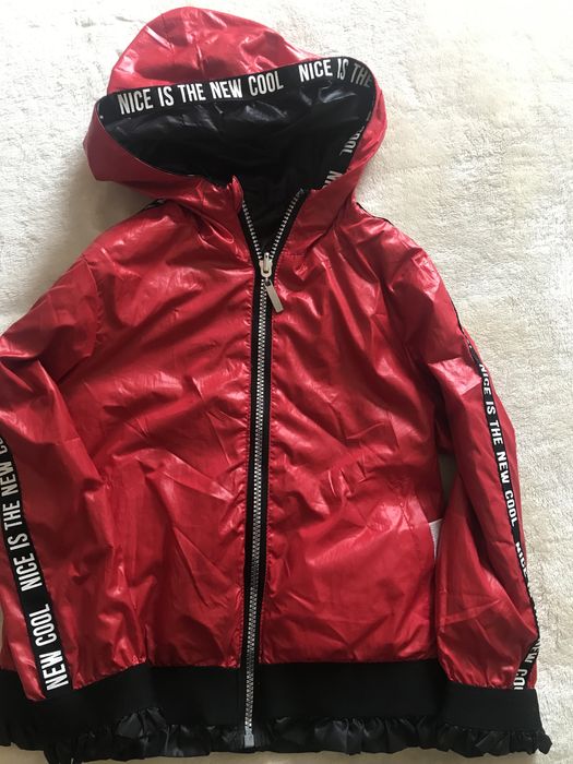 Casaco / parka impermeável reversível  5-6 anos Tiffosi menina