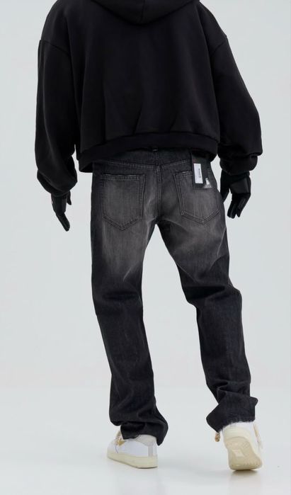 Straight washed black jeans Прямі вільні