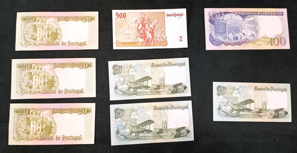 Lote de Notas Antigas de Portugal (Escudos) – Como Novas