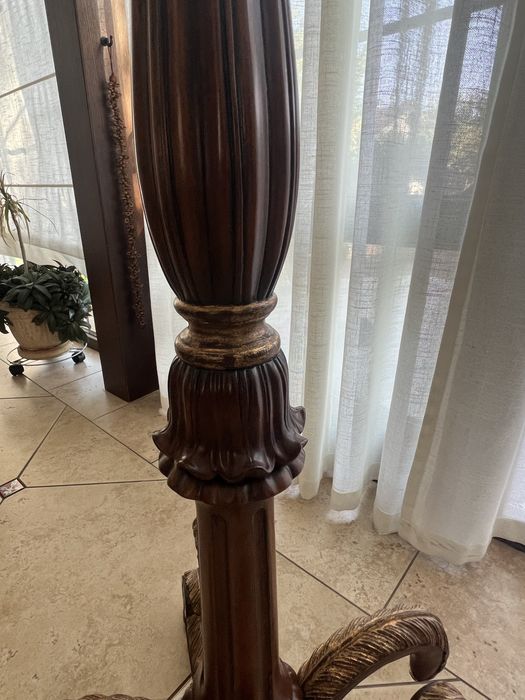 Торшери h80x60см,  h175х43 дерево та бронза