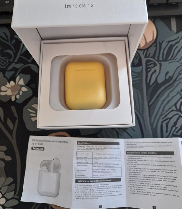 inPods 12 True wireless stereo v5.0 Amarelo
