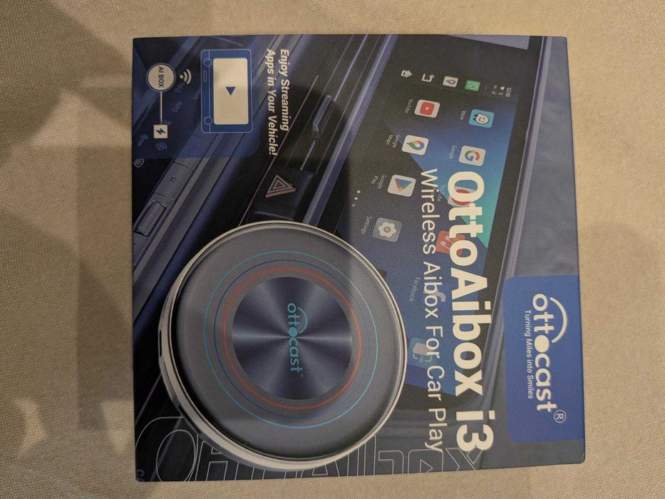 OttoAibox i3 Ottocast - Adaptador Wireless CarPlay/Android Auto - Novo