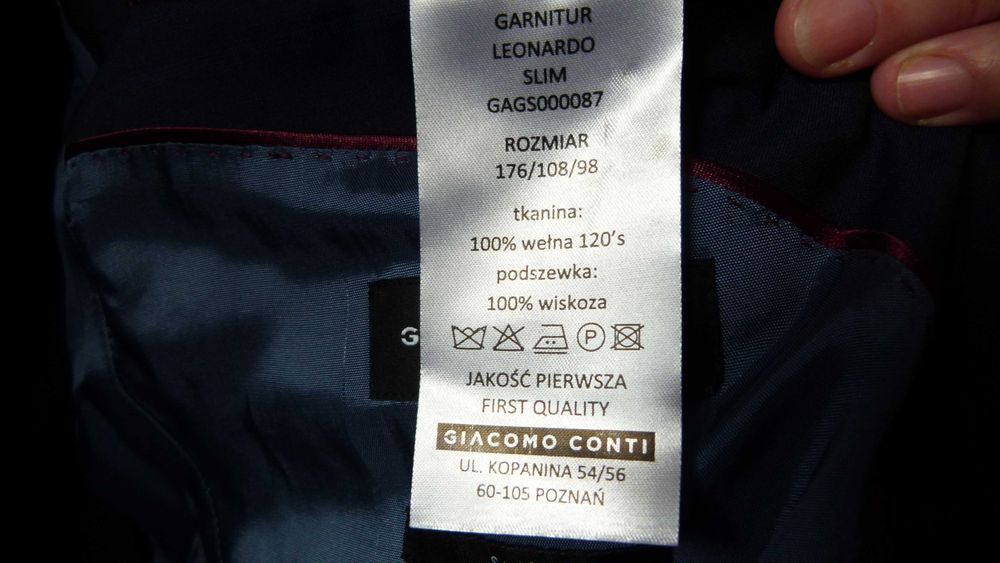 Garnitur męski tanio