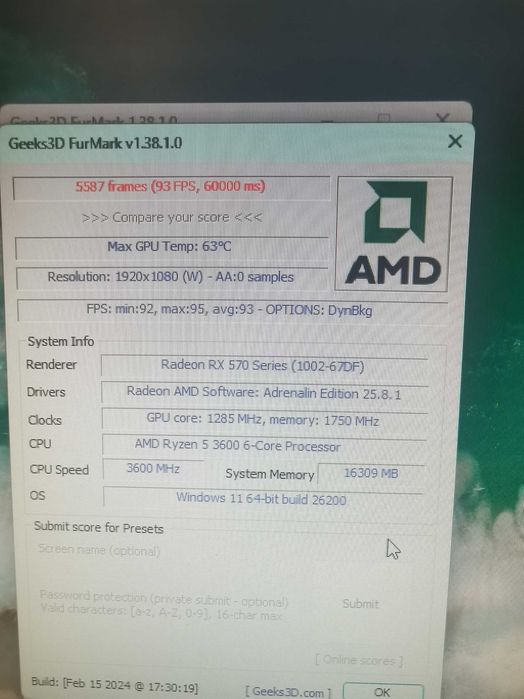 Komputer stacjonarny Ryzen 5 3600 RX 570 8GB Wi-Fi Zestaw