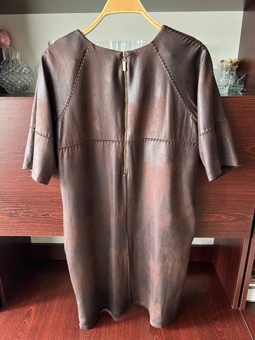 Сукня-туніка Passion Line M-L під коричневу еко-шкіру