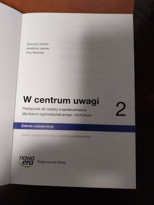 Podręcznik do Wiedzy o społeczeństwie klasa 2 Liceum