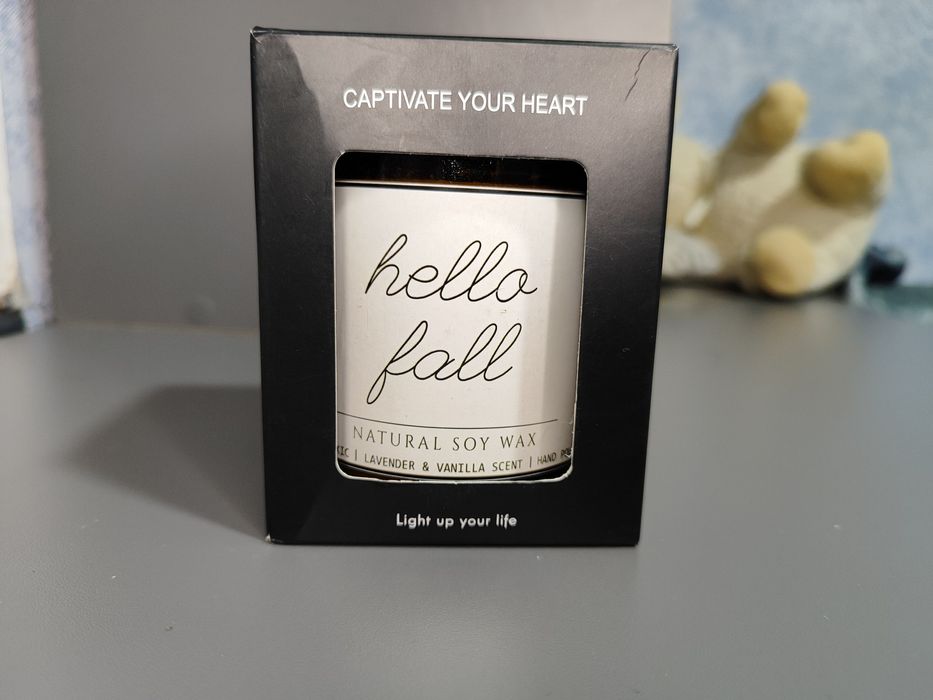 Аромасвічка «Hello Fall» (Натуральний соєвий віск)