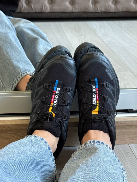 Кросівки осінні Salomon XT-6 Gore-Tex Black premium | Кроссовки жіночі чоловічі