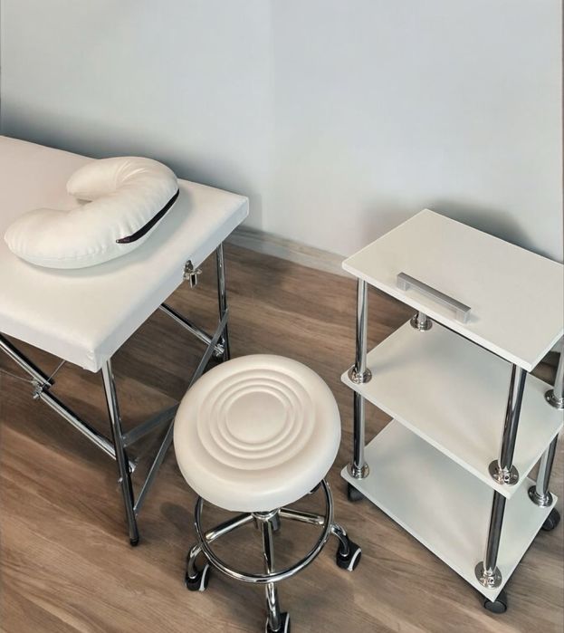 Кушетка + етажерка + стілець для салону | Комплект 3 в 1