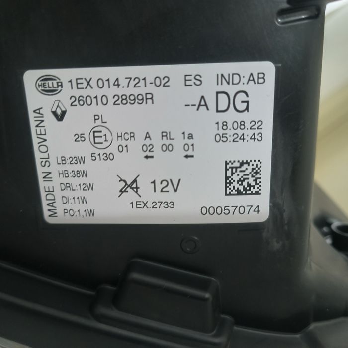 Farol full led renault