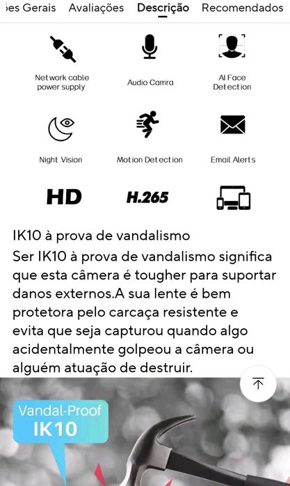 Câmera de vigilância