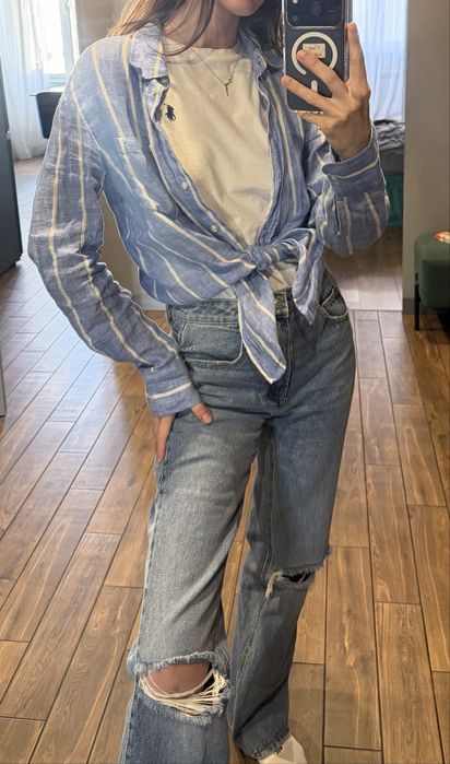 Сорочка 100% льон H&M