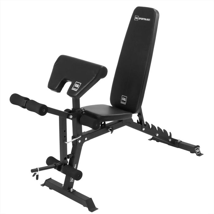 Ławka treningowa regulowana płaska skos góra modlitewnik SB-RO GD