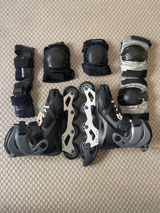 Patins em linha oxelo ABEC 5  T(37-40) mais acessórios