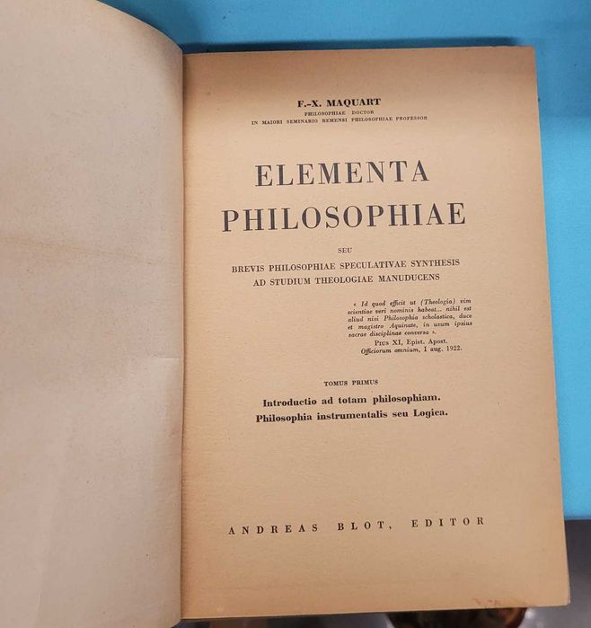 Elementa Philosophiae - 4 volumes