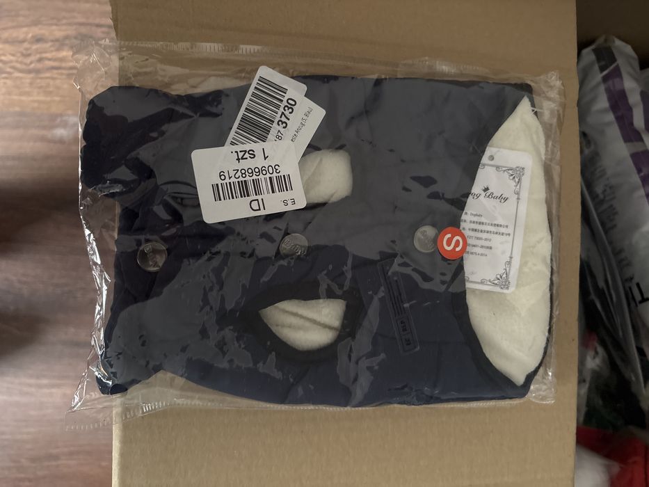 Kamizelka zimowa dla psa z polarową podszewką rozmiar s