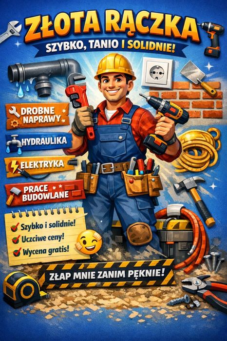 Złota rączka, drobne naprawy, transport