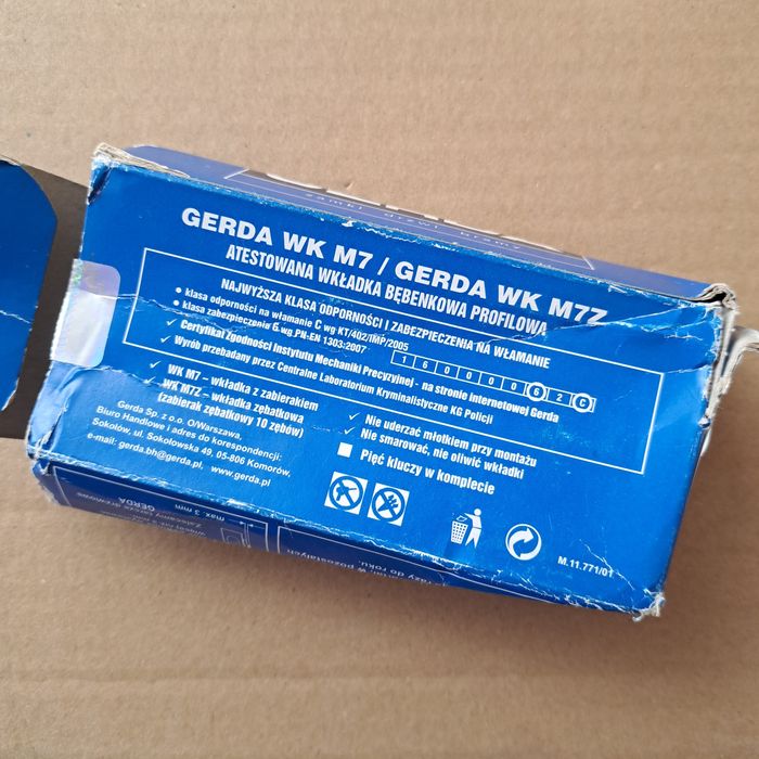 Wkładka Gerda WK M7 i WK M7Z