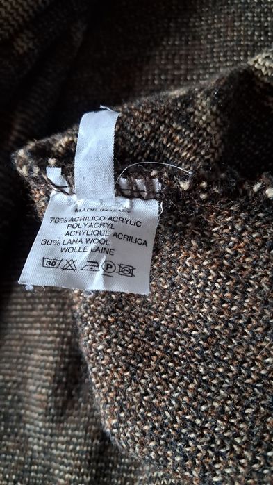 Sweter blezer kardigan na zamek z półgolfem